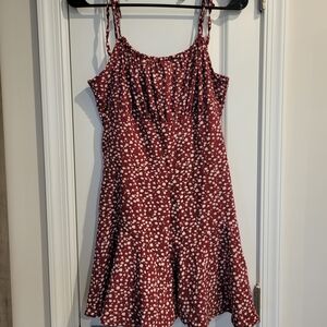 Red and White Polka Dot Romper